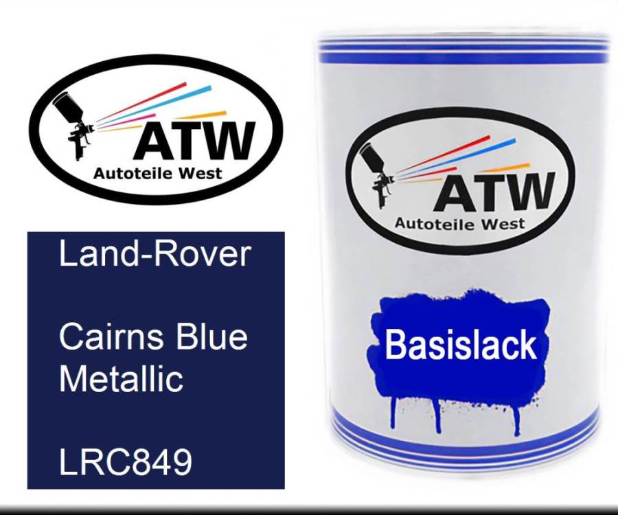 Land-Rover, Cairns Blue Metallic, LRC849: 500ml Lackdose, von ATW Autoteile West.